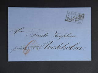 Sweden. Foreign-related cover. Germany. Incoming beautiful paid letter sent from KSPA …