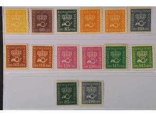 Sweden. ★★ 1920–36. Coil crown. All different, e.g. F 156, 162, 166b, 168b+d, 169cxz, …