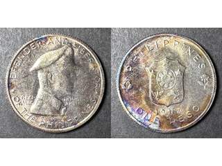 Filippinerna 1 peso 1947, AU/UNC