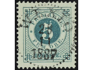 Sweden. Facit 43b used , 5 öre dark green, clean distinct print. EXCELLENT cancellation …