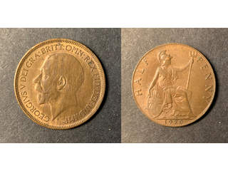 Storbritannien George V (1910-1936) 1/2 penny 1920, XF-UNC