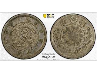 Japan Mutsuhito (1867-1912) 10 sen 1870 (Meiji 3), PCGS AU55