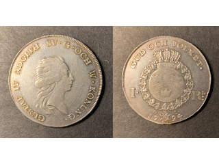 Sverige Gustav IV Adolf (1792-1809) 1 riksdaler 1794, 1+/01