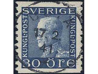 Sweden. Facit 185 used , 30 öre blue. EXCELLENT cancellation GÖTA 17.2.41.