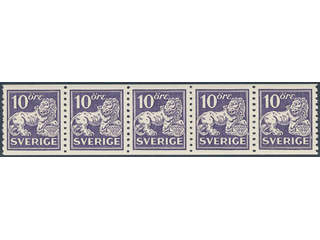 Sweden. Facit 146Ab ★★, 10 öre ultramarine-violet, type II on white paper in …