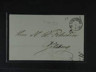 Sweden. D county. NYKÖPING 6.4.1836, arc postmark. Type 4 on cover sent to Gothenburg. …