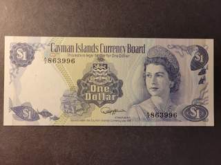 Cayman Islands 1 dollar ND(1985), UNC