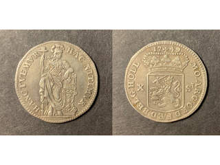 Nederländerna Holland 10 stuivers 1749, VF