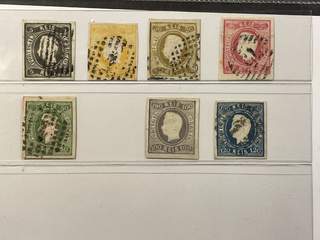 Portugal. Michel 17–24 used, 1866 King Luis I SET EXCEPT 80 R (7). 100 R with unclear …