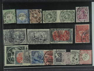 Germany Reich. Used 1872–1922. All different, e.g. Mi 17, 26, 35, 44ZS, 65, 80-81, 92, …