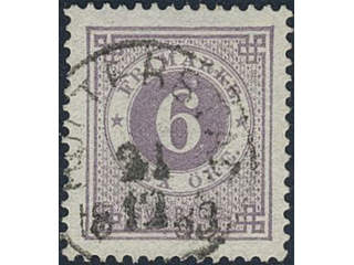 Sweden. Facit 31g, H county. HULTERSTAD 21.12.1883.