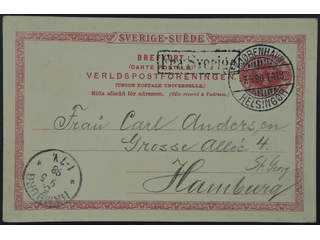 Sweden. Facit bKe13. DENMARK. Danish postmarks KJØBENHAVN HELSINGØR T.418 7.5.98 and FRA …