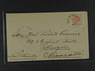 Sweden. Facit 46 cover , 20 öre with part of screw impression on slightly reduced cover …