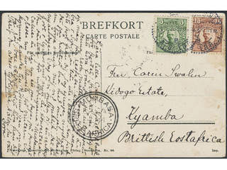 Sweden. Facit 79, 84 on cover, 5+15 öre on postcard sent from STOCKHOLM 1 3.1.20 to …