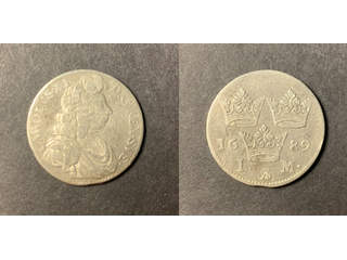Sverige Karl XI (1660-1697) 1 mark 1689, 1)(1/1+