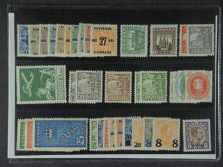 Denmark. ★★ 1913-30. All different, e.g. F 184-93, 195, 197, 213, 221-22, 229a+b, 232 I, …