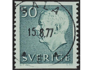 Sweden. Facit 432A used , 1968 Gustaf VI Adolf, type 3 50 öre green. EXCELLENT …