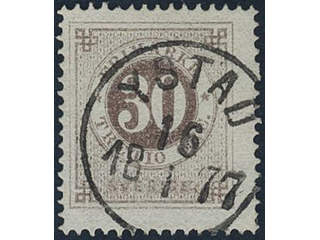 Sweden, Sverige, Sverige, Sverige. Facit 25i used, 30 öre greyish brown, light framing. …