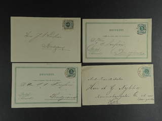 Sweden. Facit 43 cover , 5 öre on three postcards and one local cover, all sent from …