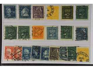 Sweden. Used 1920–36. Coil-stamps, All different, e.g. F 151Cbz, 152Acx, 153, 156cxz, …