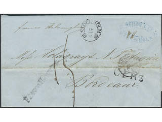 Sweden. Foreign-related cover. France. Partlty paid letter sent from STOCKHOLM 18.4.1845 …