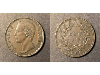 Sarawak Rajah Brooke 1 cent 1886, VF