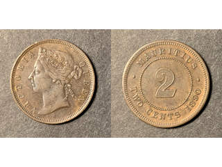 Mauritius Queen Victoria (1837-1901) 2 cents 1890 H, AU