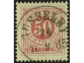 Sweden. Facit 36g used , 50 öre carmine-red on soft paper. EXCELLENT cancellation …