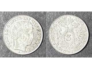 Österrike Ferdinand I (1835-1849) 3 kreuzer 1846 A, UNC