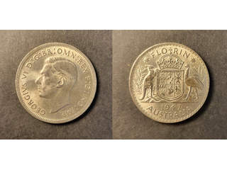 Australien George VI (1936-1952) 1 florin 1947, UNC