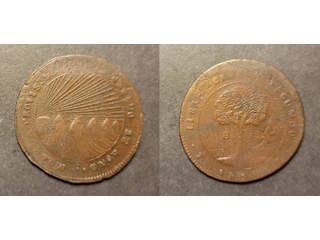 Honduras 8 reales 1856 TG, F-VF Ex. Richard Stuart