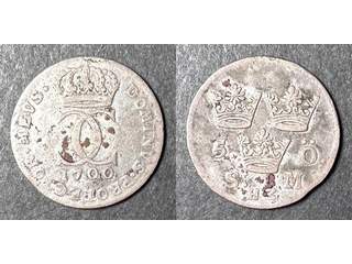 Sverige Karl XII (1697-1718) 5 öre 1700, 1/1+