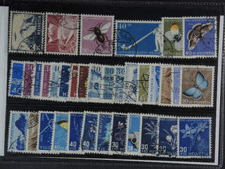 Switzerland. Used 1944-54. All different, e.g. Mi 506, 533 I, 548-49, 553, 558-59, …