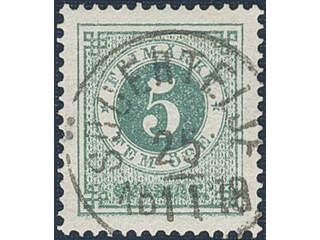 Sweden. Facit 30b used , 5 öre dull bluish green. EXCELLENT cancellation SÖDERTELJE …