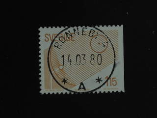 Sweden. Facit 1115B used , 1980 Renewable Sources of Energy 1.15 Kr red-brown. EXCELLENT …