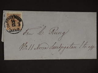 Sweden. Facit 14B cover , 3 öre on local cover sent within STOCKHOLM 3.TUR 14.12.