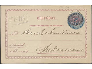 Sweden. Facit 108 cover , 1916 Landstorm I 5+FEM / 5 öre, single usage, on postcard sent …