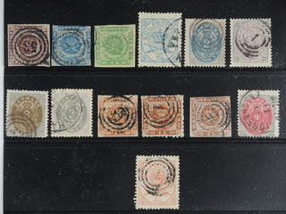 Denmark. Used 1851–1875. All different, e.g. F 2-3, 5, 11, 20-21, 23. Mostly good …