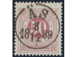 Sweden, Sverige, Sverige, Sverige. Facit 48a used, 50 öre carmine-rose. EXCELLENT …