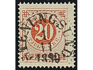 Sweden. Facit 46, O county. STENUNGSUND 1.11.1890. EXCELLENT cancellation.