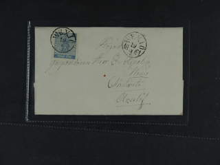 Sweden. Facit 9d1 cover , 12 öre on letter sent from WEXIÖ 19.4.1861 to Kristianstad.