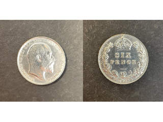 Great Britain Edward VII (1901-1910) 6 pence 1905, AU