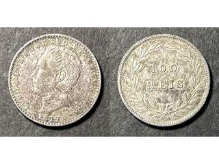 Portugal Luis I (1861-1889) 100 reis 1879, AU/UNC