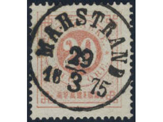 Sweden, Sverige, Sverige, Sverige. Facit 22d used, 20 öre pale red. Superb–EXCELLENT …