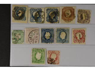 Portugal. Used 1853–1879. All different, e.g. Mi 2, 6-10, 41-42, 47. Mostly good …