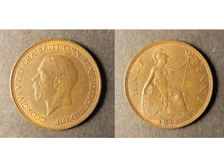 Great Britain George V (1910-1936) 1/2 penny 1935, AU/UNC