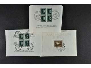 Germany, Reich. Used 1936–40. All different, e.g. Mi souv.sheet 8-9, 696, 698-99, …