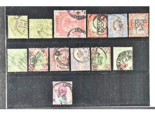 Britain. Used 1883–1887. All different, e.g. Mi 78-79, 83, 92, 95-97, 101. Mostly good …