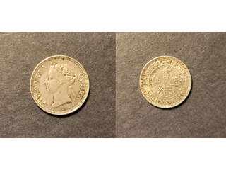Hong Kong Queen Victoria (1841-1901) 5 cents 1890 H, AU+
