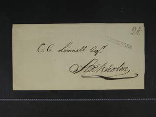 Sweden. M county. HELSINGBORG, straight postmark. Cover sent to Stockholm.